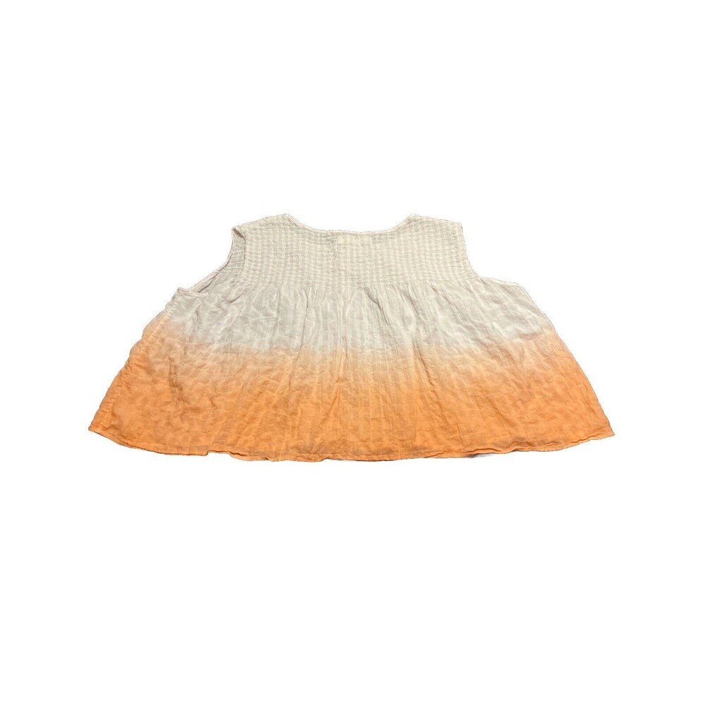 Free People We The Free Coral Ombre Trapeze Top Size Medium - Picture 6 of 6